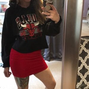 Chicago bulls crop hoodie